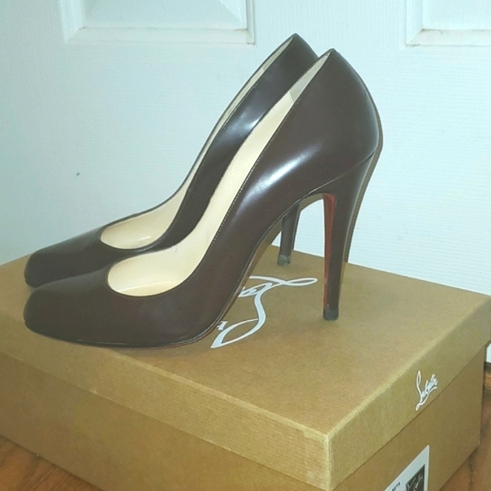 Christian Louboutin Oxblood Pigalle Pumps 100mm - Picture 4 of 11